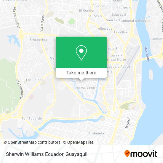 Sherwin Williams Ecuador map