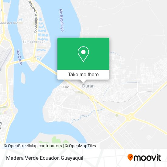 Mapa de Madera Verde Ecuador