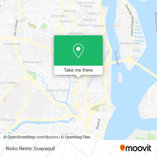 Mapa de Rioko Resto