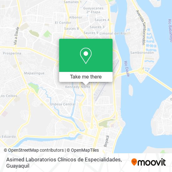 Asimed Laboratorios Clínicos de Especialidades map