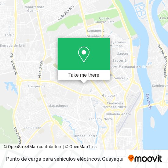 Mapa de Punto de carga para vehículos eléctricos
