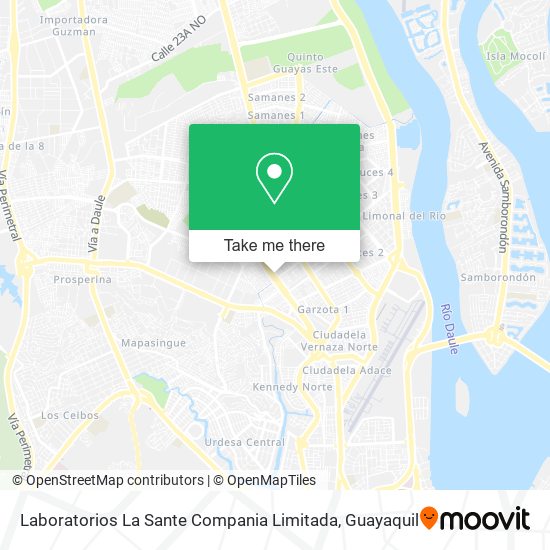Laboratorios La Sante Compania Limitada map