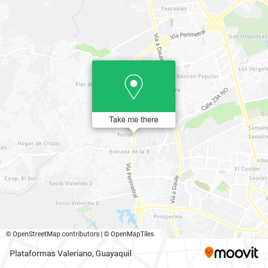 Plataformas Valeriano map