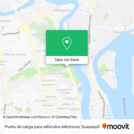 Punto de carga para vehículos eléctricos map