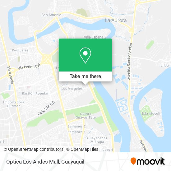 Óptica Los Andes Mall map