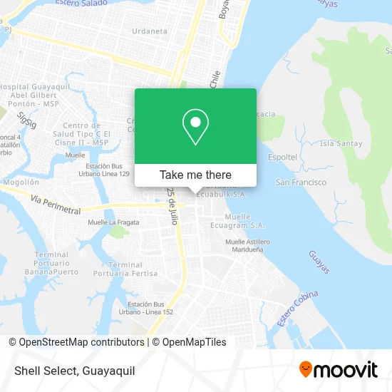 Shell Select map