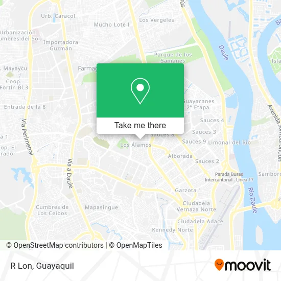R Lon map
