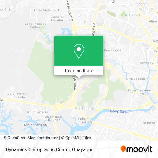 Dynamics Chiropractic Center map