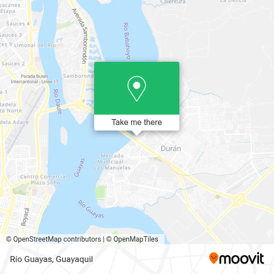 Río Guayas map