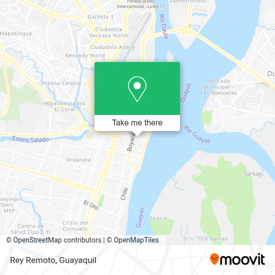 Rey Remoto map