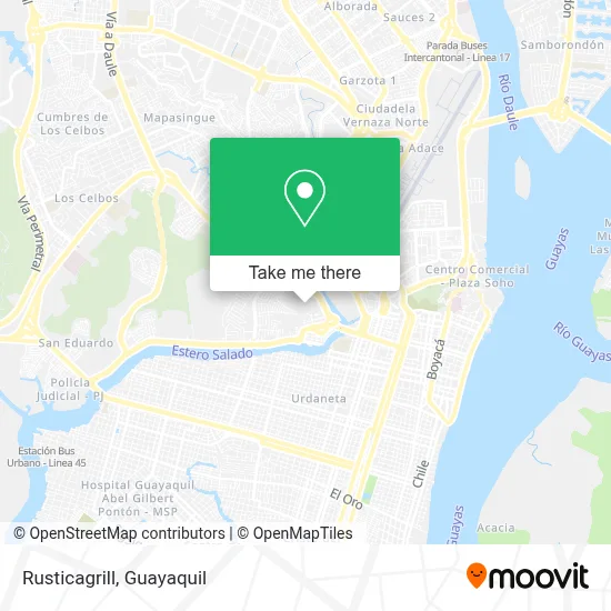 Rusticagrill map