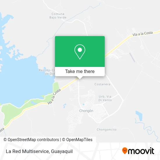 La Red Multiservice map