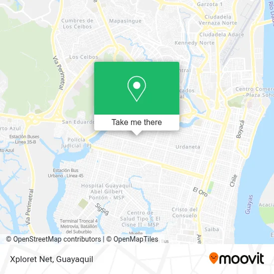 Xploret Net map