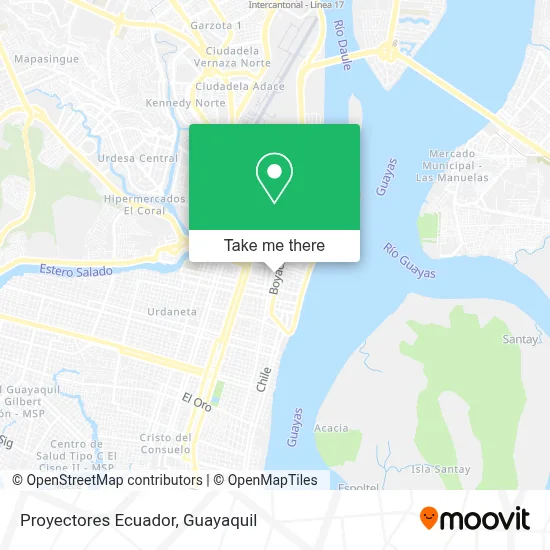 Proyectores Ecuador map