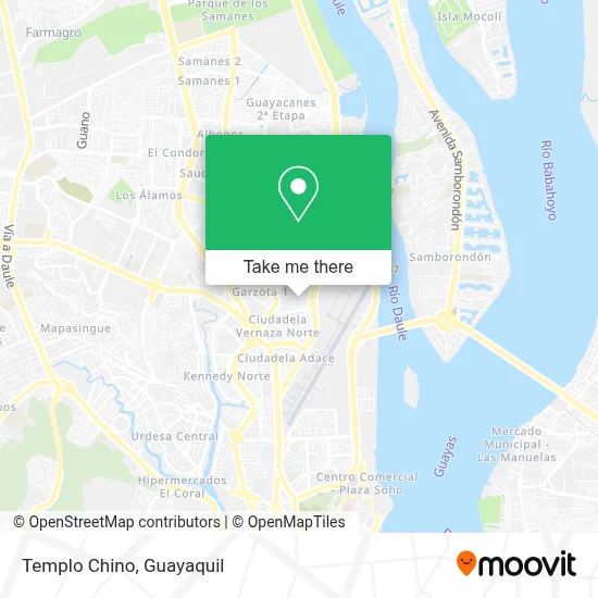 Templo Chino map