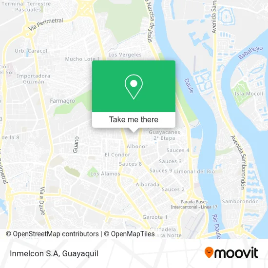 Inmelcon S.A map