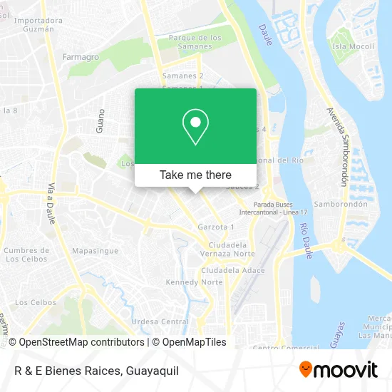 R & E Bienes Raices map