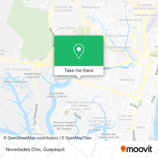 Novedades Chic map