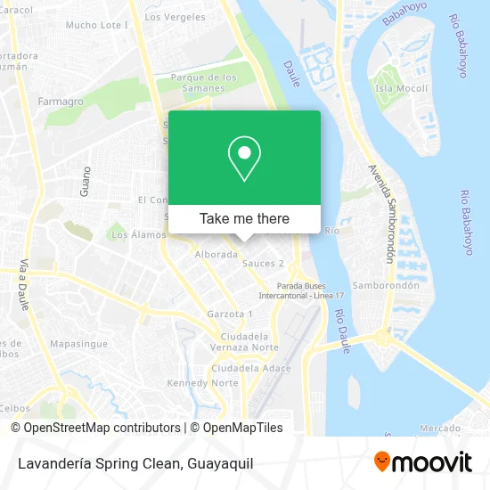 Lavandería Spring Clean map