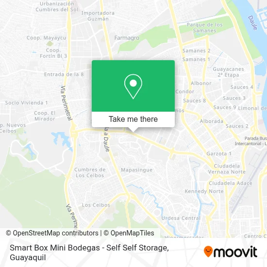 Smart Box Mini Bodegas - Self Self Storage map