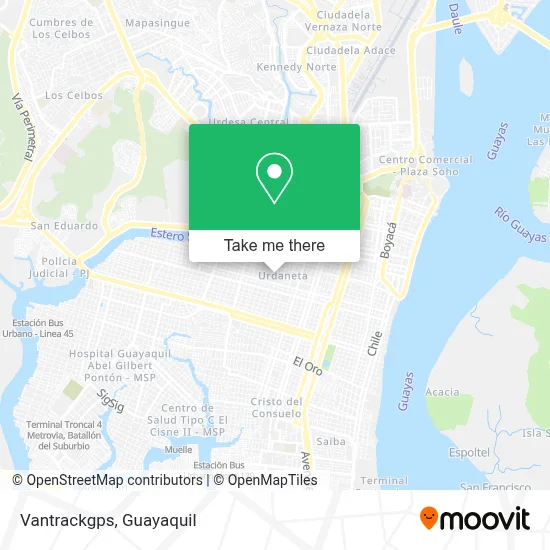 Vantrackgps map