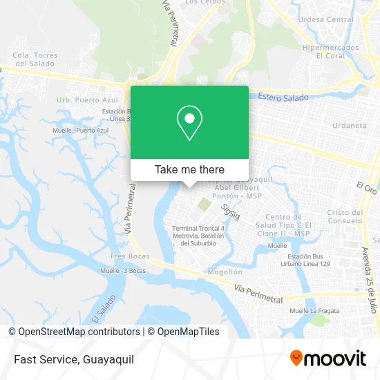 Fast Service map
