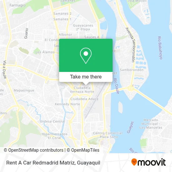 Rent A Car Redmadrid Matriz map
