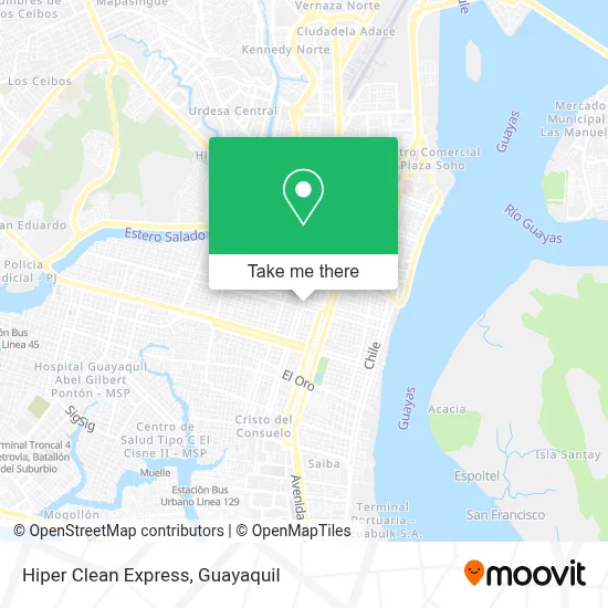 Hiper Clean Express map