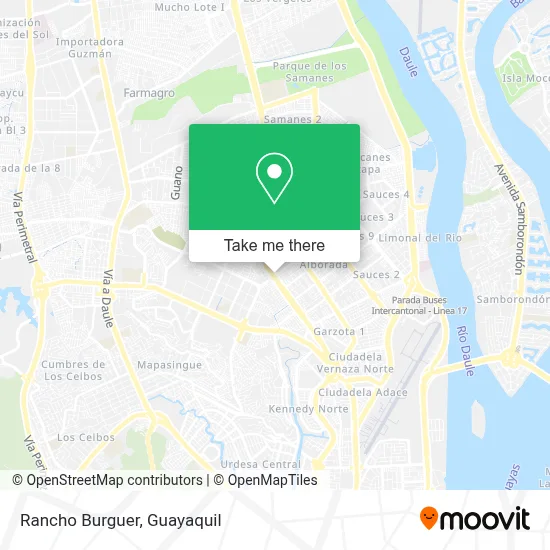 Rancho Burguer map