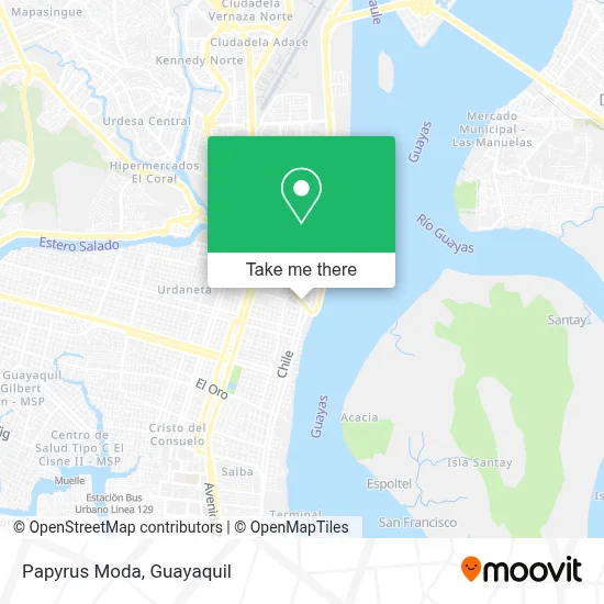 Papyrus Moda map