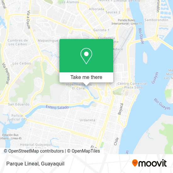 Parque Lineal map