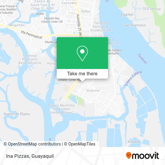 Ina Pizzas map