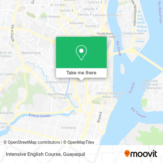 Intensive English Course map