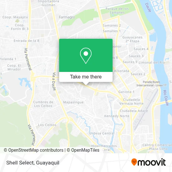 Shell Select map
