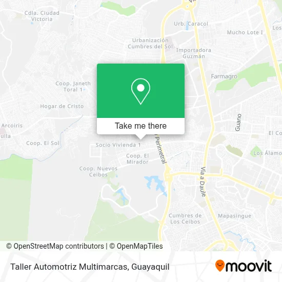 Taller Automotriz Multimarcas map