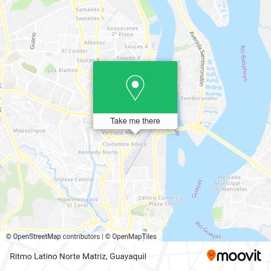 Ritmo Latino Norte Matriz map