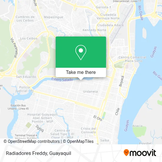 Radiadores Freddy map