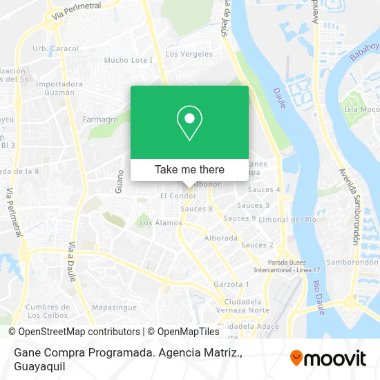 Gane Compra Programada. Agencia Matriz. map