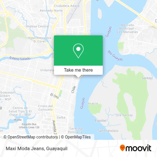 Maxi Moda Jeans map