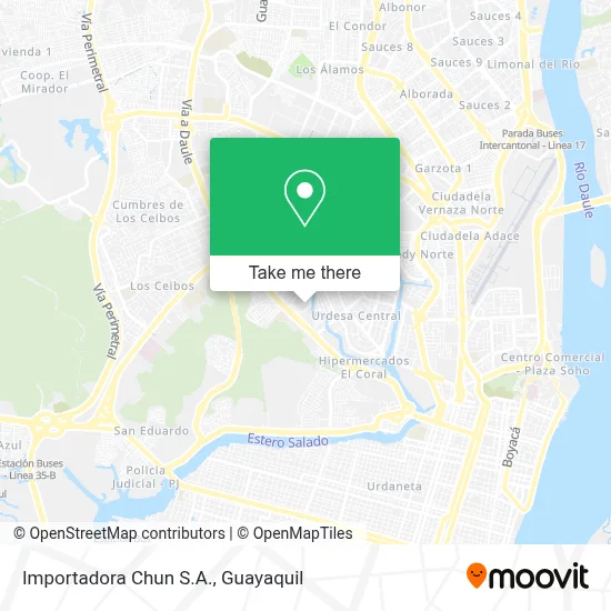 Importadora Chun S.A. map