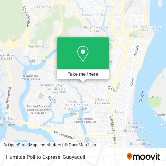 Humitas Pollito Express map