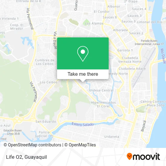 Life O2 map