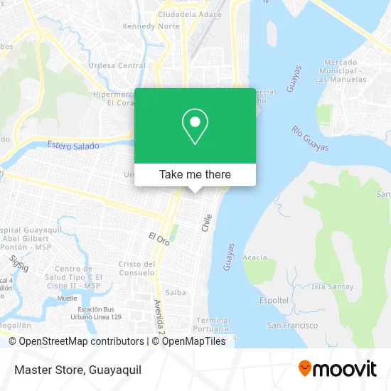 Master Store map