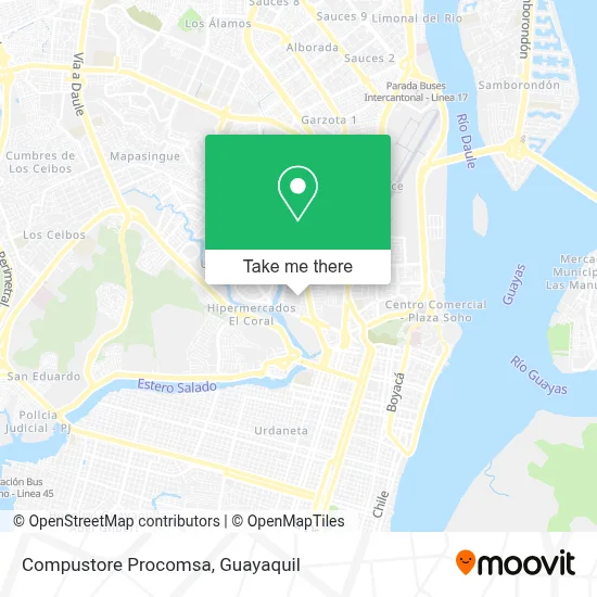 Compustore Procomsa map