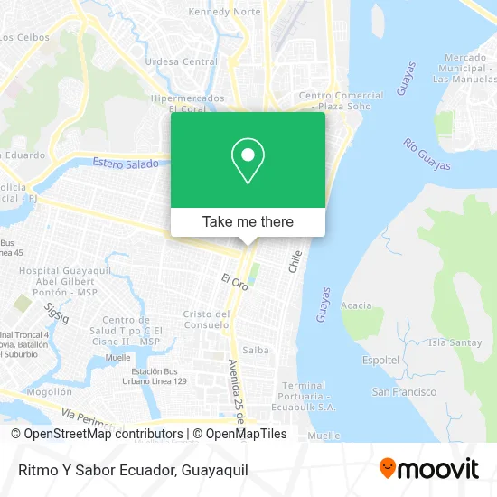 Ritmo Y Sabor Ecuador map