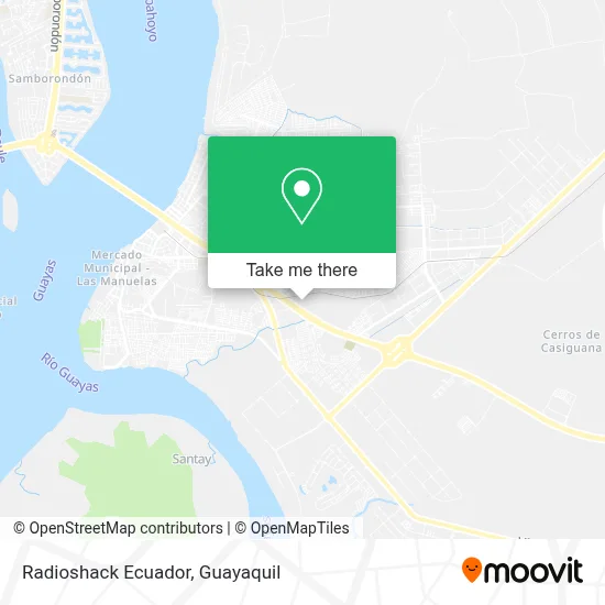 Radioshack Ecuador map