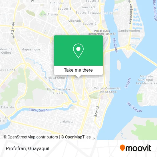 Profefran map