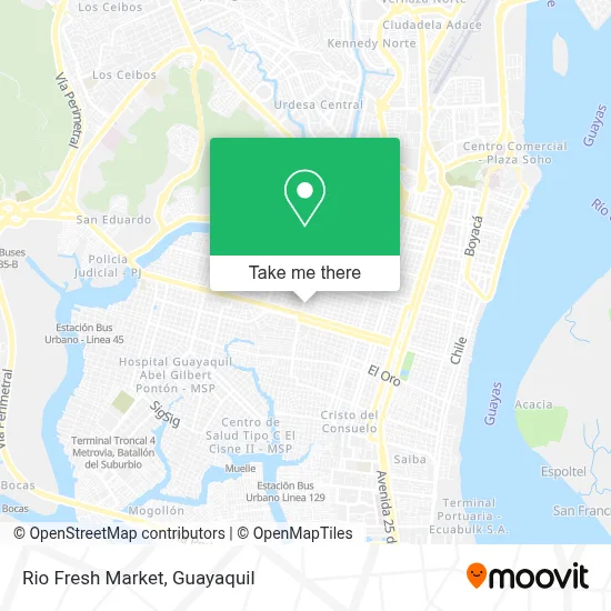 Rio Fresh Market map