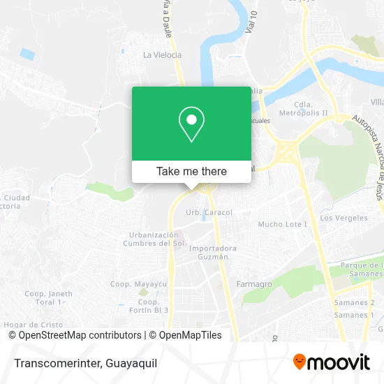 Transcomerinter map