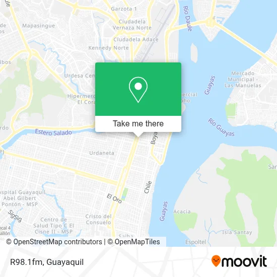 R98.1fm map